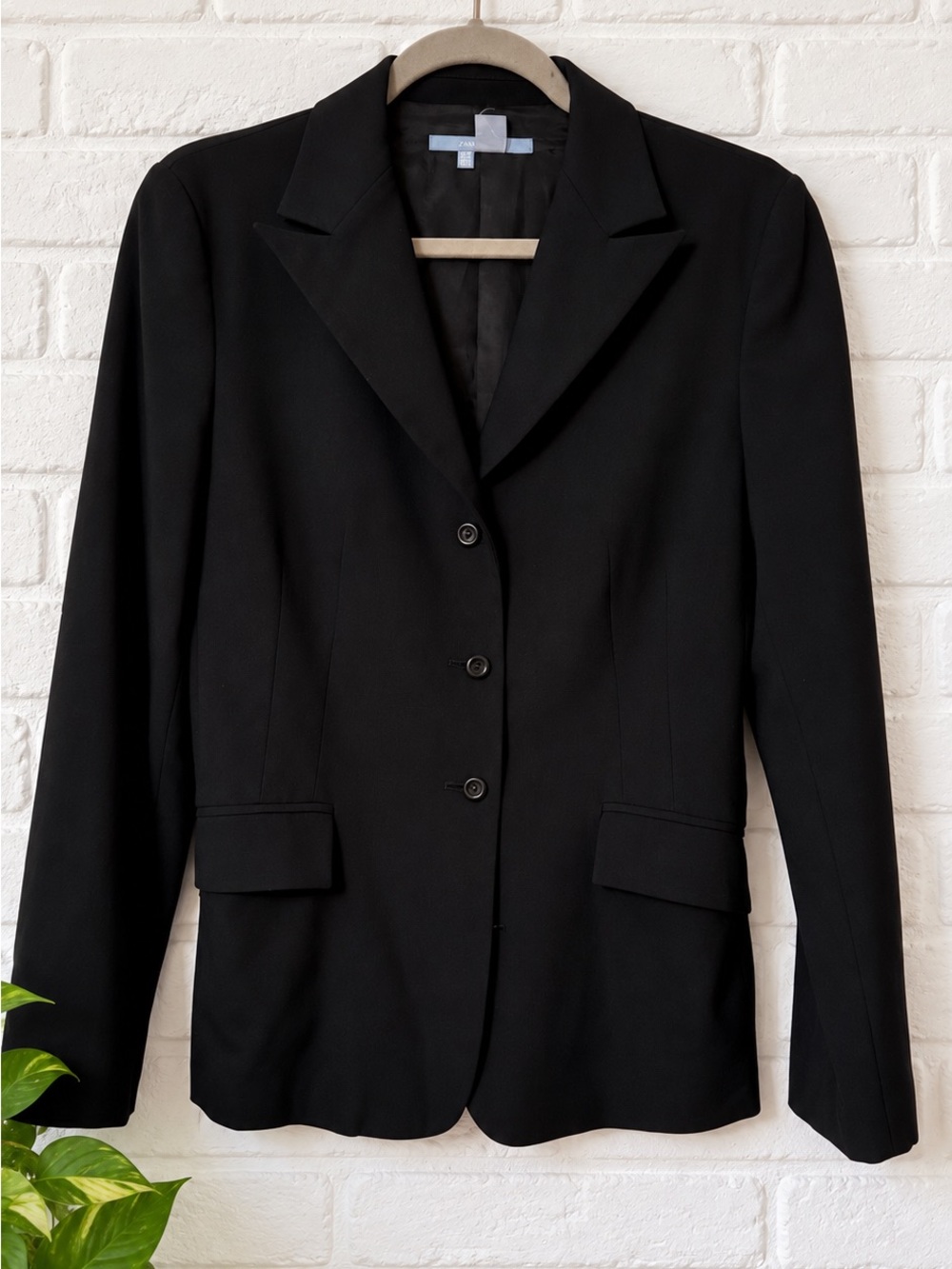 Zara Classic Black Women's Blazer Jacket Black Blazer